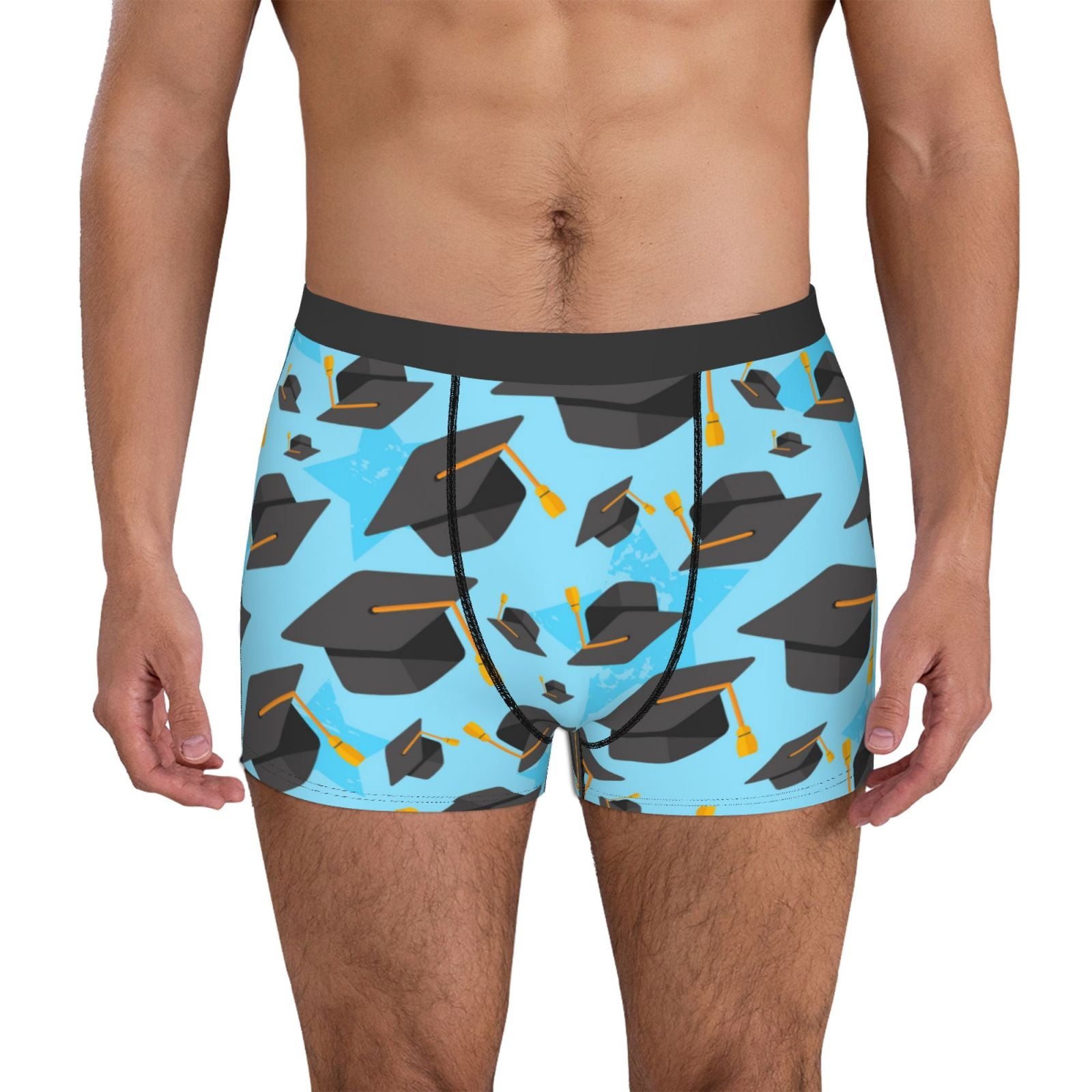 Graduation Rivan No Rideng Fuzoiu Graduation Hats1 Print Men's Ultra Breathable Underwear,No ...