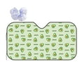 thumbnail image 1 of Fuzoiu Green Avocado Print Car Windshield Sun Shade,Block Uv Rays Sunshade,Foldable Front Window Sun Visor Protector for Car,SUV,Truck-Keep Vehicle Cool-Green Avocado, 1 of 8
