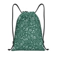 thumbnail image 1 of Fuzoiu Green Christmas Print Drawstring Backpack for Gym, Travel, Yoga,Sports Sackpack String Bag for Women Men-Medium, 1 of 6