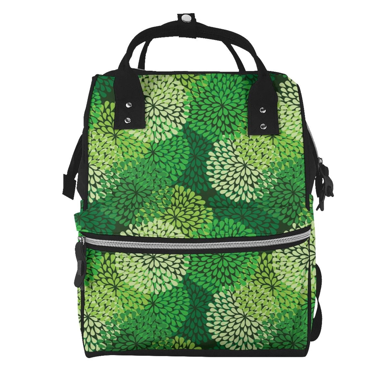 Swift Floral Peach Blue Multi-Function Diaper Backpack/Diaper Bag