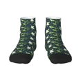 thumbnail image 1 of Fuzoiu Green Frogs Print Adult Socks, Crew Moisture-wicking Socks, Unisex Cushion Crew Socks,Casual Sports Ankle Socks, 1 of 7