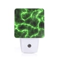thumbnail image 1 of Fuzoiu Green Lightning Print Dusk to Dawn LED Night Light with Light Sensor, Energy-Efficient Touch-Safe Night Lamp for Home, Office, and Kids' Rooms-UK, 1 of 7