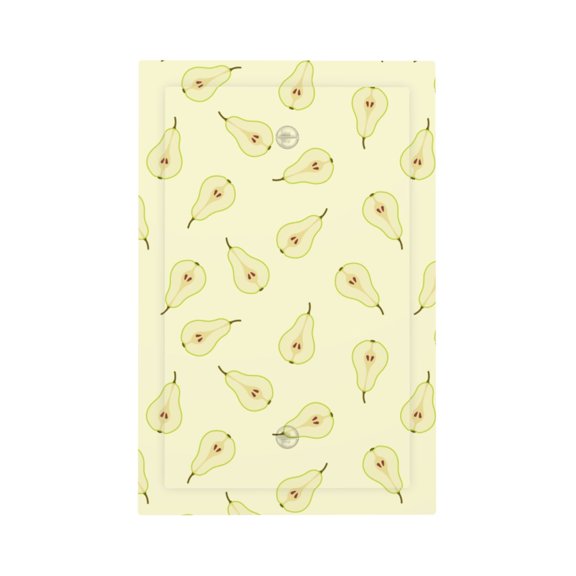 Fuzoiu Green Pears Print Single Duplex Outlet Cover Plate, Light Switch Cover, for Receptacle Light Switch, Switch Cover Decorative Wallplate-Style V