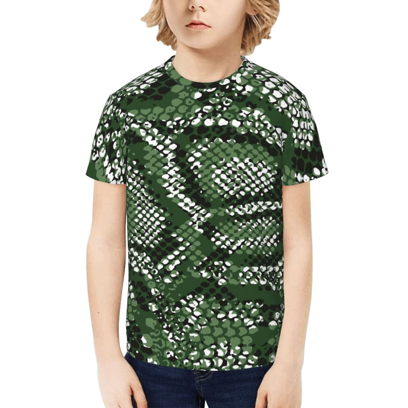Green Snakeskin print Men's Sweatshirt