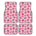 thumbnail image 1 of Fuzoiu Haear Strawberry Print Carpet Floor Mats for Car,Car Foot Mat Set,Universal Fit 4 Piece Mat Pad Set,Fits Most Cars Trucks Vans Sedans SUV Auto Carpet Mat Se, 1 of 7