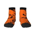 thumbnail image 1 of Fuzoiu Halloween Bats Print Adult Socks, Crew Moisture-wicking Socks, Unisex Cushion Crew Socks,Casual Sports Ankle Socks, 1 of 1
