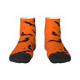 thumbnail image 1 of Fuzoiu Halloween Bats Print Adult Socks, Crew Moisture-wicking Socks, Unisex Cushion Crew Socks,Casual Sports Ankle Socks, 1 of 7