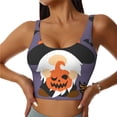 thumbnail image 1 of Fuzoiu Halloween Gnomes Print Women's Sports Vest,U-Back Sports Tank,Gym Vests,Athletic Sleeveless Shirts,Exercise Undershirts,Yoga, Gym, and Dance Wear-X-Large, 1 of 8