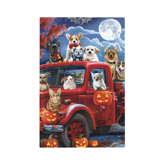 Fuzoiu Halloween Pets Pumpkins Print Single Duplex Outlet Cover Plate, Light Switch Cover, for Receptacle Light Switch, Switch Cover Decorative Wallplate-Style V