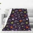 thumbnail image 1 of Fuzoiu Halloween Print Ultra-Soft Micro Fleece Blanket,All Seasons Flannel Throw, Lightweight Blanket for Bed, Sofa, Couch, Movie Night, Camping, and Travel-50"x40", 1 of 7