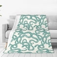 thumbnail image 1 of Fuzoiu Hand Drawn Snake Print Ultra-Soft Micro Fleece Blanket,All Seasons Flannel Throw, Lightweight Blanket for Bed, Sofa, Couch, Movie Night, Camping, and Travel-40"x30", 1 of 7
