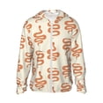 thumbnail image 1 of Fuzoiu Hand Drawn Snake Print Unisex Sun Protection Hoodie,UPF 50+ Light Jacket,Full Zip Sun Protection Hoodie,Long Sleeve Sun Shirts,for Outdoor Activities-X-Large, 1 of 7