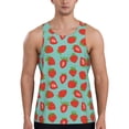 thumbnail image 1 of Fuzoiu Hand Drawn Strawberry Print Men's Workout Tank Tops,Sleeveless Gym Shirt Quick Dry,Fitness Bodybuilding T-Shirt,Muscle Athletic Workout Tee-Large, 1 of 7