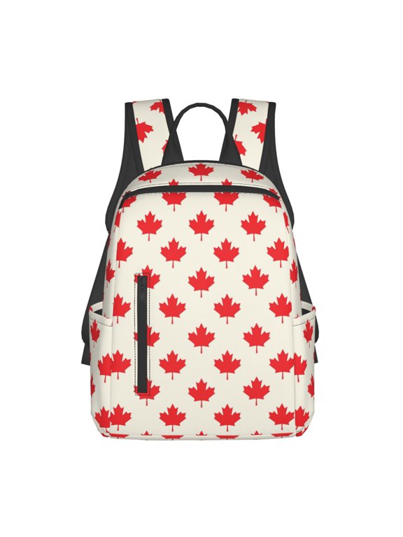 Happy Canada Day Print Lightweight Daypack,Weekender Bag for Men and Women, Travel Backpack with Padded Straps for School, Travel & Work