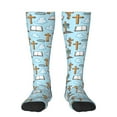 thumbnail image 1 of Fuzoiu Happy Easte Print Adult Stockings,Crew Socks,Unisex Fashion Socks, Casual Sports Socks,Comfortable Crew Socks for Everyday Wear and Sports, 1 of 6