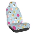 thumbnail image 1 of Fuzoiu Happy Easter Print Elastic Car Seat Covers, Seat Cover Protector,Universal Fit Interior Covers for Most Cars,Washable Seat Cover Non Slip for SUV,Sedan,Van, 1 of 5