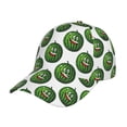 thumbnail image 1 of Fuzoiu Happy Watermelon Print Adjustable Baseball Cap for Men and Women, Unisex Sports Hat, Sun Protection Hat for Running Workouts and Outdoor Activities All Seasons, 1 of 6