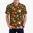 thumbnail image 1 of Fuzoiu Harvest Pumpkins Print Men's Polo Shirts Short Sleeve,Golf Shirts for Men,Mens Golf Shirt Moisture Wicking Quick-Dry-Large, 1 of 6
