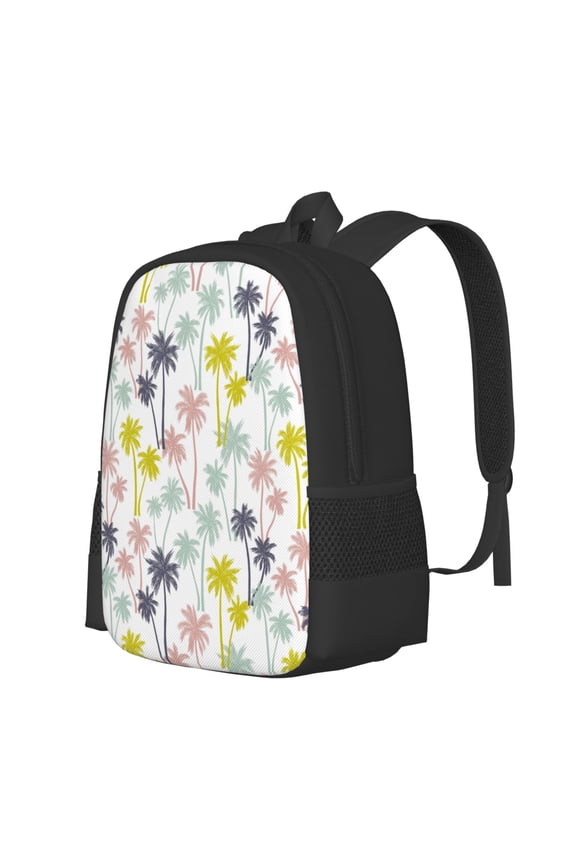 Hawaiian Coconut Tree Print Large Capacity Backpack,Travel Backpack,Laptop Bag,College School Rucksack Bag,for School, Travel & Outdoor Activities