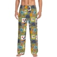 thumbnail image 1 of Fuzoiu Hawaiian Style Print Men's Pajama Pants,Lounge Pants for Men,Lounge PJ Bottoms,Sleepwear Pants with Drawstring Pockets -Small, 1 of 6