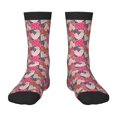 thumbnail image 1 of Fuzoiu Hearts for Valentines day Print Kids Socks For Boys Girls,Grip Crew Socks with Non Slip,Lightweight Stretch Crew Socks,Toddlers Crew Boot Socks, 1 of 5