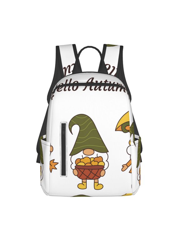 Hello Autumn Print Lightweight Daypack,Weekender Bag for Men and Women, Travel Backpack with Padded Straps for School, Travel & Work