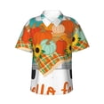 thumbnail image 1 of Fuzoiu Hello Fall Farm Truck Print Hawaiian Shirt for Men, Summer Beach Casual Short Sleeve Button Down Shirts, Men’s Beach Summer Shirts with Pocket,X-Large, 1 of 7