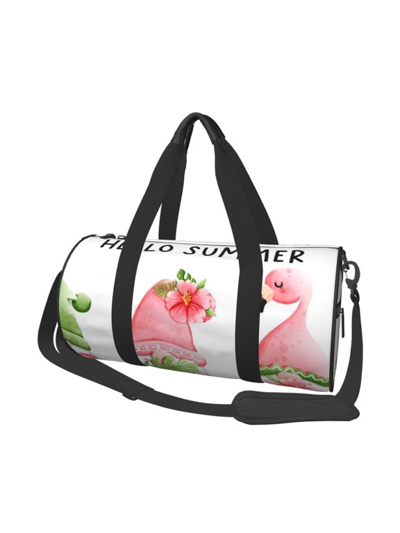 Hello Summer Gnome Print Travel Bag, Large Capacity Travel Bag, Sports Gym Bag, Travel Duffel Bag, Weekender Overnight Bag for Women and Man