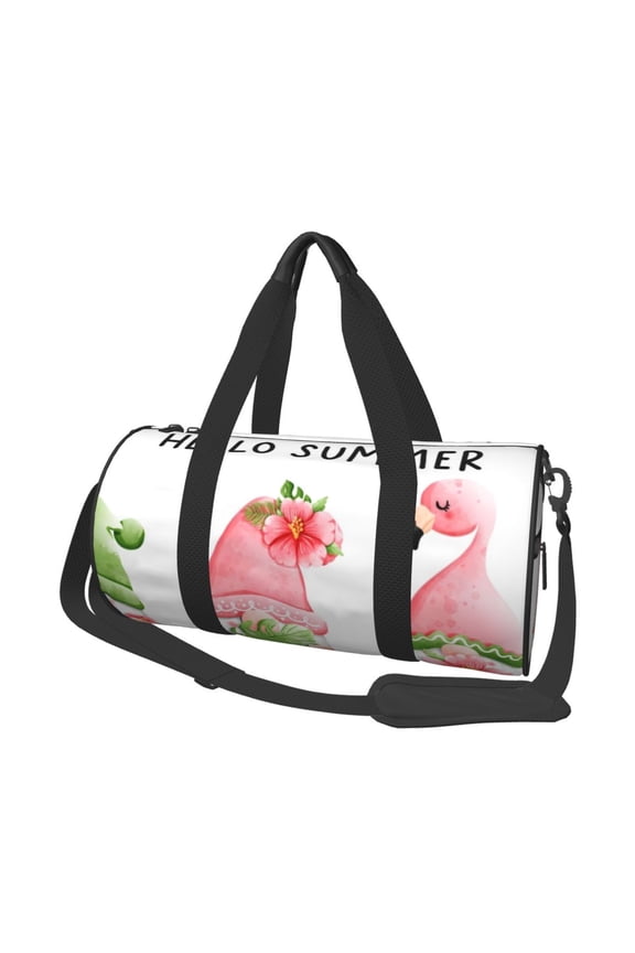 Hello Summer Gnome Print Travel Bag, Large Capacity Travel Bag, Sports Gym Bag, Travel Duffel Bag, Weekender Overnight Bag for Women and Man