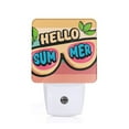thumbnail image 1 of Fuzoiu Hello Summer Print Dusk to Dawn LED Night Light with Light Sensor, Energy-Efficient Touch-Safe Night Lamp for Home, Office, and Kids' Rooms-EU, 1 of 7