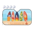thumbnail image 1 of Fuzoiu Hello Summer3 Print Car Windshield Sunshade,Foldable Reflective Sun Visor,Windshield Sun Shade,UV Rays Sun Visor Shade,Auto Front Sun Shield Shade-Medium, 1 of 8