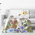 thumbnail image 1 of Fuzoiu Herbs and Wildflowers Print Ultra-Soft Micro Fleece Blanket,All Seasons Flannel Throw, Lightweight Blanket for Bed, Sofa, Couch, Movie Night, Camping, and Travel-40"x30", 1 of 7