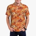 thumbnail image 1 of Fuzoiu Hippie Flower Print Men's Polo Shirts Short Sleeve,Golf Shirts for Men,Mens Golf Shirt Moisture Wicking Quick-Dry-Small, 1 of 6