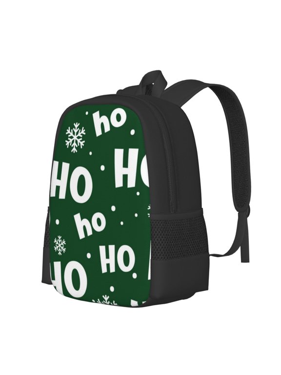 Ho Ho Ho A Print Large Capacity Backpack,Travel Backpack,Laptop Bag,College School Rucksack Bag,for School, Travel & Outdoor Activities
