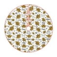 thumbnail image 1 of Fuzoiu Hohey Bee Golden2 Print Christmas Tree Skirt,Xmas Christmas Decorations,Xmas Tree Mat for Farmhouse Holiday New Years Home Party Decor Tree Rugs-36", 1 of 6