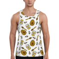 thumbnail image 1 of Fuzoiu Honey Print Men's Workout Tank Tops,Sleeveless Gym Shirt Quick Dry,Fitness Bodybuilding T-Shirt,Muscle Athletic Workout Tee-4X-Large, 1 of 7