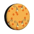 thumbnail image 1 of Fuzoiu Honeycomb Print Universal Spare Tire Cover with Buckle Strap, Waterproof Wheel Covers for Jeep, Trailer, RV, Truck and All Car-16 inch, 1 of 6