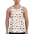 thumbnail image 1 of Fuzoiu Horses Print Men's Workout Tank Tops,Sleeveless Gym Shirt Quick Dry,Fitness Bodybuilding T-Shirt,Muscle Athletic Workout Tee-X-Large, 1 of 7