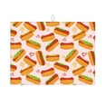 thumbnail image 1 of Fuzoiu Hot Dog In Heart Print Absorbent, Reversible Microfiber Dish Drying Mat for Kitchen, Dish Drying Pad for Dishes, Utensils, Pots and Pans, Extra Large 18 Inch x 24 Inch, 1 of 7