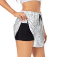 thumbnail image 1 of Fuzoiu Household Appliances Print Women's Athletic Shorts, Double-Layer Running Shorts with Pocket,Women's Workout Shorts for Yoga, Gym, and Workouts-Medium, 1 of 7