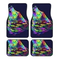 thumbnail image 1 of Fuzoiu Howling Wolf Print Carpet Floor Mats for Car,Car Foot Mat Set,Universal Fit 4 Piece Mat Pad Set,Fits Most Cars Trucks Vans Sedans SUV Auto Carpet Mat Se, 1 of 7