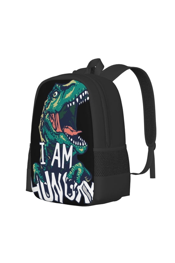Hungry Tyrannosaurus Print Large Capacity Backpack,Travel Backpack,Laptop Bag,College School Rucksack Bag,for School, Travel & Outdoor Activities