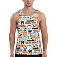 thumbnail image 1 of Fuzoiu Industrial Transportations Print Men's Workout Tank Tops,Sleeveless Gym Shirt Quick Dry,Fitness Bodybuilding T-Shirt,Muscle Athletic Workout Tee-X-Large, 1 of 7