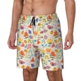 thumbnail image 1 of Fuzoiu Insects In Plants Print Men's Swim Shorts,Quick-Dry Double-Layer Swim Trunks,Board Trunks,Beach Shorts Swimwear Bathing Suits-3X-Large, 1 of 6