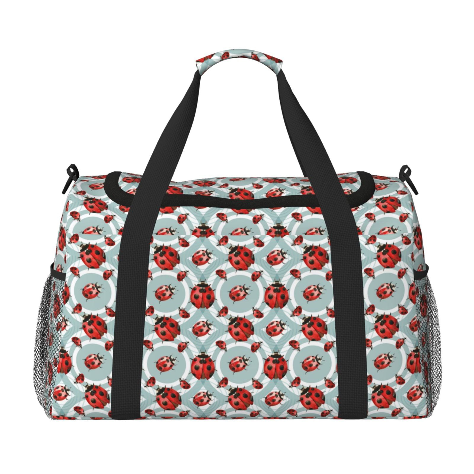 Fuzoiu Insects Print Travel Duffle Bag,Carry On Tote Bags,Duffel Bag,Sport Gym Bag, Hospital Bag for Labor and Delivery, Overnight Bag,Luggage Bag