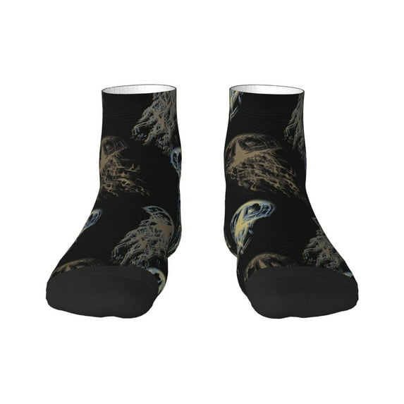 Fuzoiu Jellyfish Print Adult Socks, Crew Moisture-wicking Socks, Unisex Cushion Crew Socks,Casual Sports Ankle Socks
