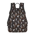 thumbnail image 1 of Fuzoiu Jumping Skull Print Lightweight Daypack,Weekender Bag for Men and Women, Travel Backpack with Padded Straps for School, Travel & Work, 1 of 7