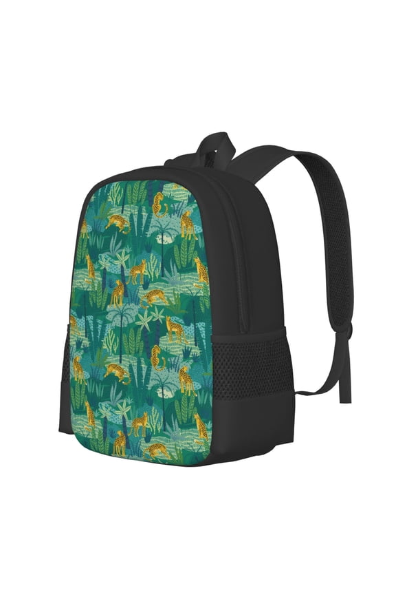 Jungle Leopard Print Large Capacity Backpack,Travel Backpack,Laptop Bag,College School Rucksack Bag,for School, Travel & Outdoor Activities