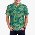 thumbnail image 1 of Fuzoiu Jungle Leopard Print Men's Polo Shirts Short Sleeve,Golf Shirts for Men,Mens Golf Shirt Moisture Wicking Quick-Dry-Medium, 1 of 6
