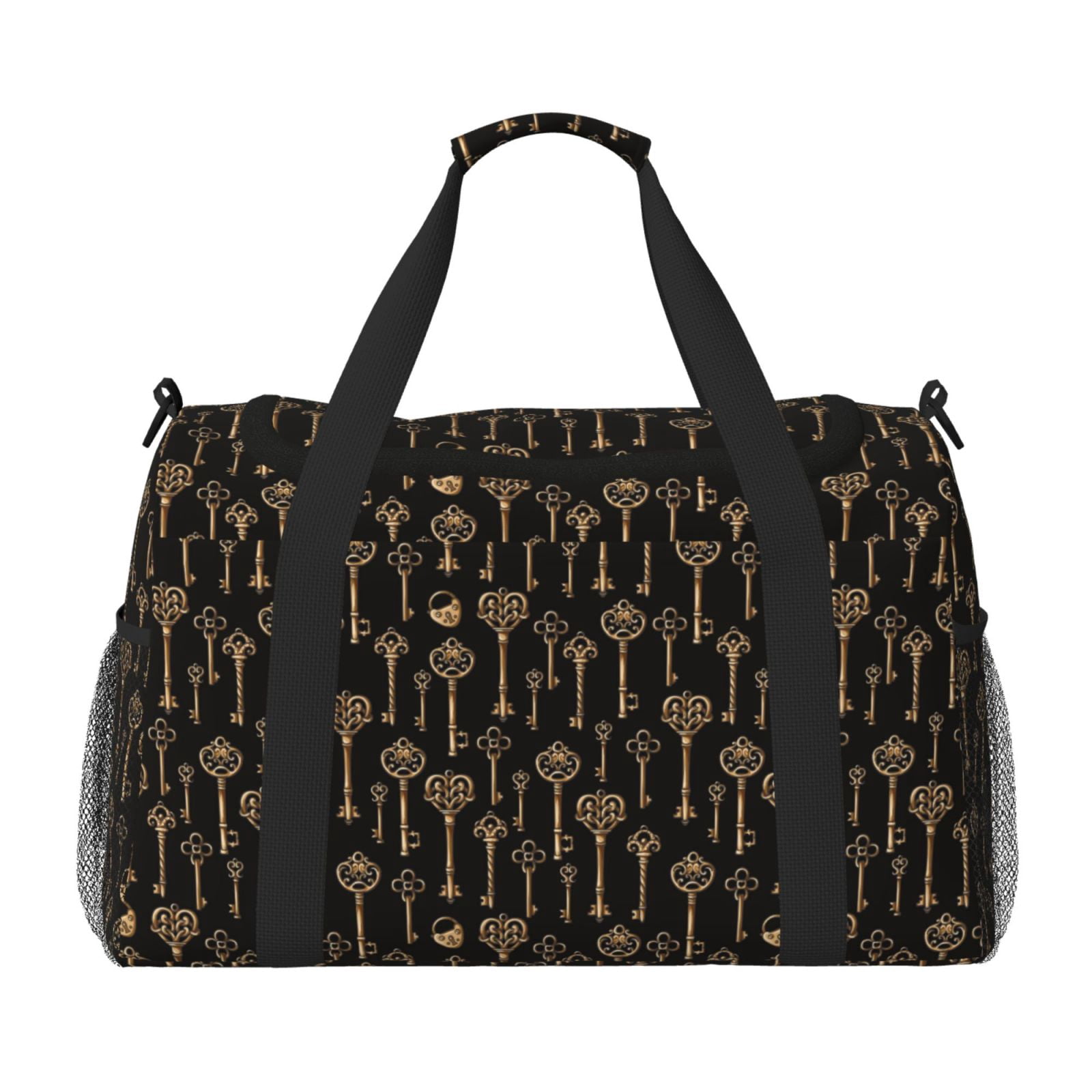 Fuzoiu Keys Print Travel Duffle Bag,Carry On Tote Bags,Duffel Bag,Sport Gym Bag, Hospital Bag for Labor and Delivery, Overnight Bag,Luggage Bag